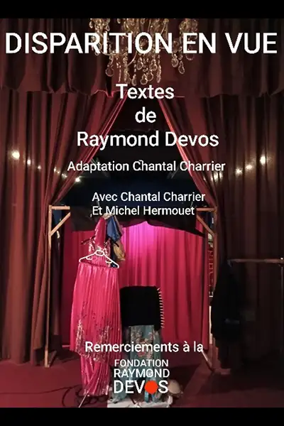 affiche pièce de théâtre "Disparition en vue"