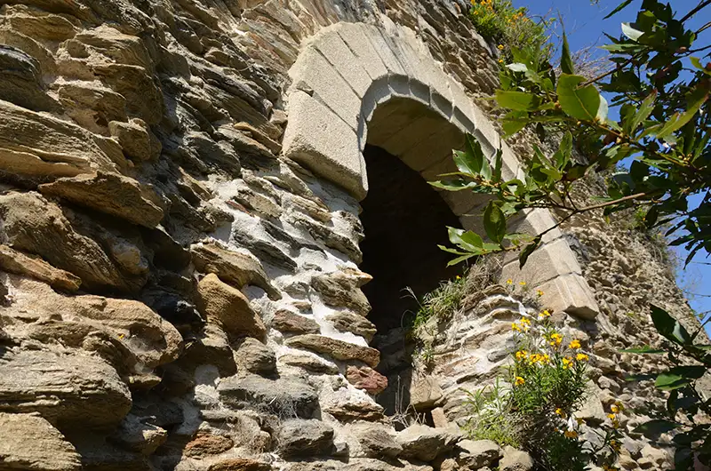 détail de la façade du château Pornic