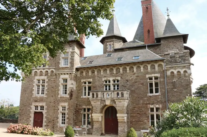 façade du château de Pornic de la cour intérieure