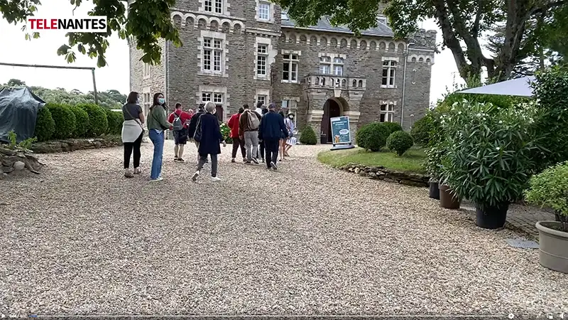 reportage vidéo sur les visites du château sur Télé Nantes