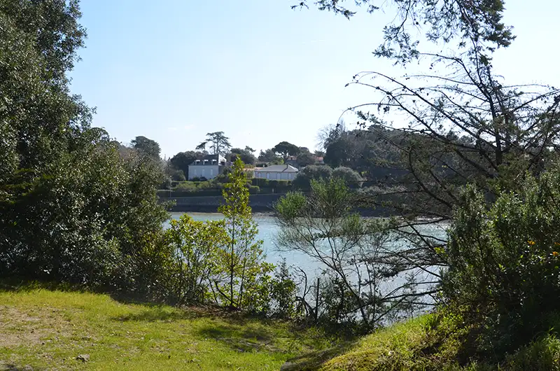 vue sur la ria depuis le château de Pornic
